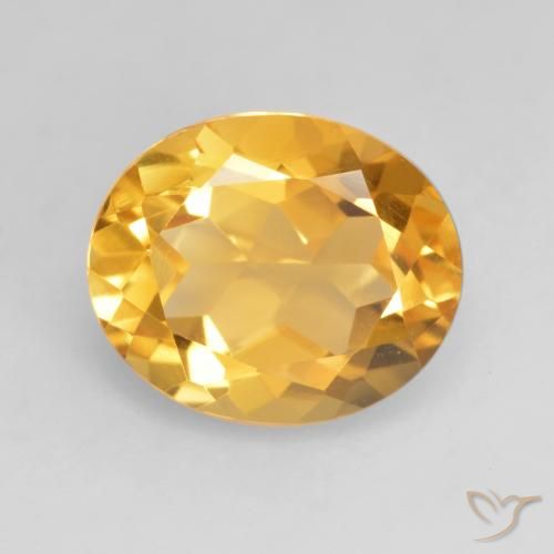 3.79ct Naturale Dorato medio Citrino, Ovale, VVS-VS