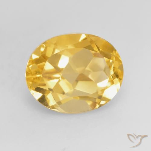 Citrino Oro medio naturale da 3.70 ct, Ovale, VVS-VS