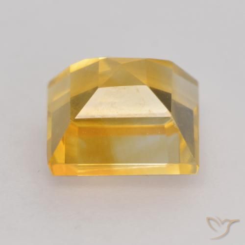 Citrino Arancio Dorato Profondo naturale da 1.64 ct, Quadrato, VVS-VS