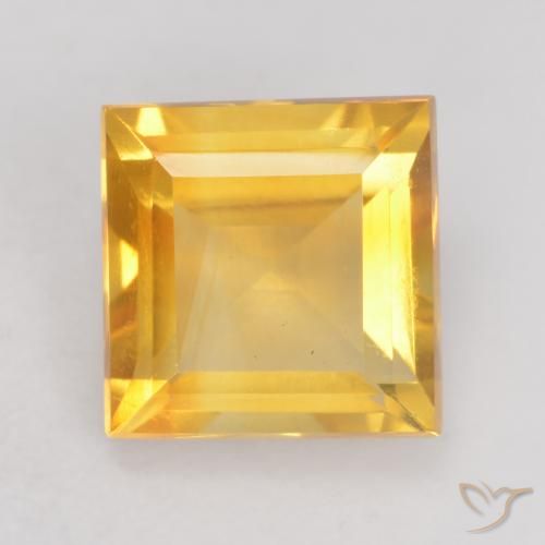 1.57ct Naturale Oro brillante Citrino, Quadrato, VVS-VS