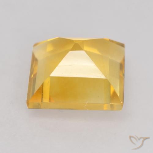 Citrino Oro brillante naturale da 1.57 ct, Quadrato, VVS-VS