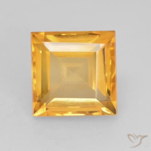 1.84ct Naturale Dorato scuro Citrino, Quadrato, VVS-VS