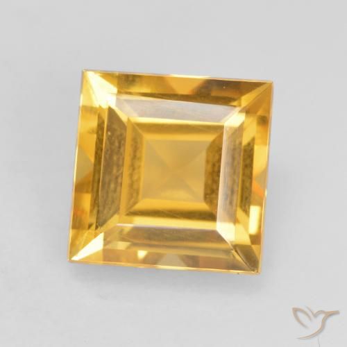 1.73ct Naturale Dorato scuro Citrino, Quadrato, VVS-VS