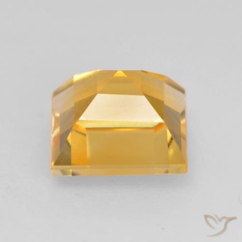 Citrino Dorato scuro naturale da 1.73 ct, Quadrato, VVS-VS
