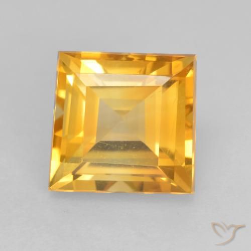 1.93ct Naturale Oro brillante Citrino, Quadrato, VVS-VS