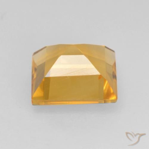 Citrino Oro brillante naturale da 1.56 ct, Quadrato, VVS-VS