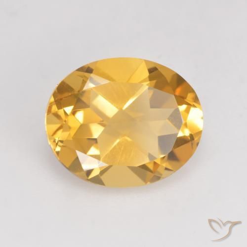 Citrino Oro medio naturale da 3.48 ct, Ovale, VVS-VS