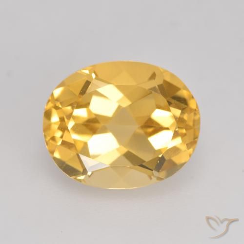 3.84ct Naturale Oro medio Citrino, Ovale, VVS-VS