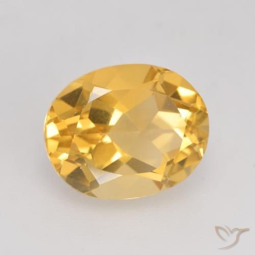 Citrino Oro medio naturale da 3.84 ct, Ovale, VVS-VS