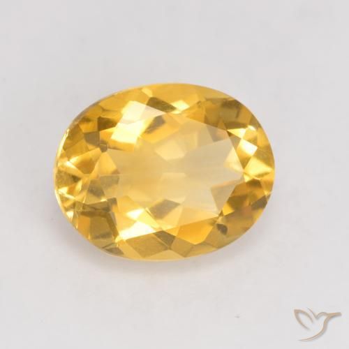 Citrino Oro brillante naturale da 3.13 ct, Ovale, VVS-VS