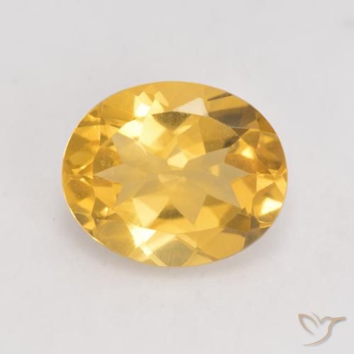 3.26ct Naturale Oro medio Citrino, Ovale, VVS-VS