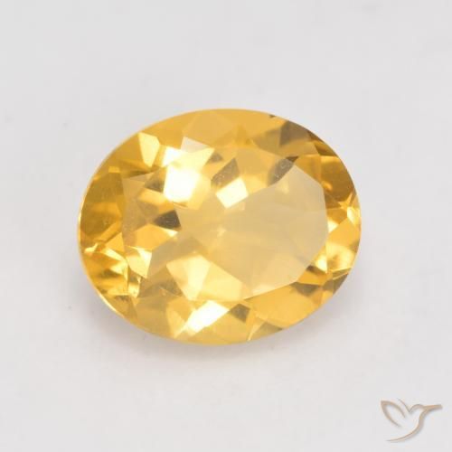 Citrino Oro medio naturale da 3.26 ct, Ovale, VVS-VS
