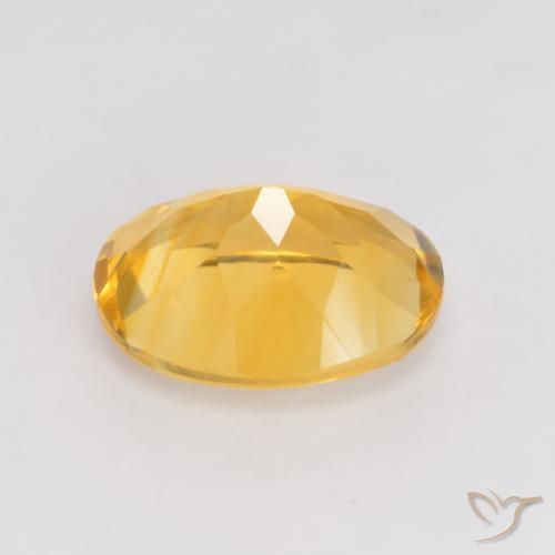 Citrino Arancio Dorato Profondo naturale da 3.11 ct, Ovale, VVS-VS
