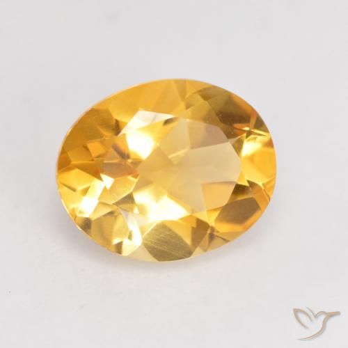 Citrino Dorato scuro naturale da 3.25 ct, Ovale, VVS-VS