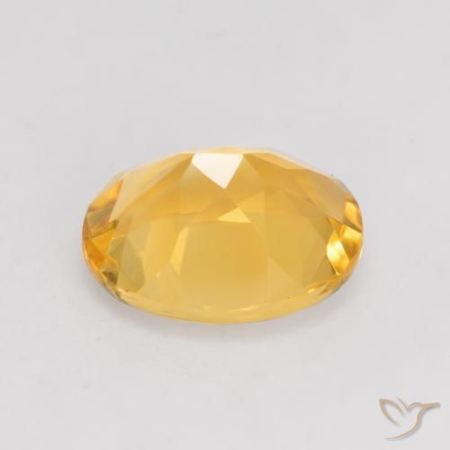Citrino Dorato scuro naturale da 3.25 ct, Ovale, VVS-VS