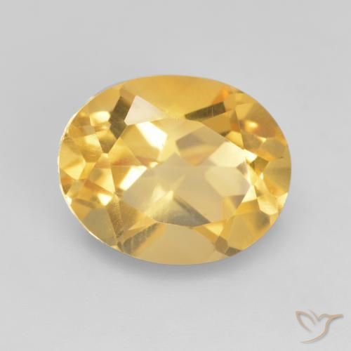 Citrino Oro medio naturale da 3.26 ct, Ovale, VVS-VS