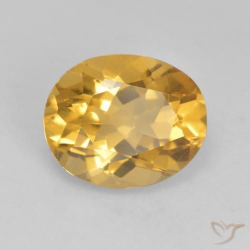 Citrino Dorato medio naturale da 2.84 ct, Ovale, VVS-VS