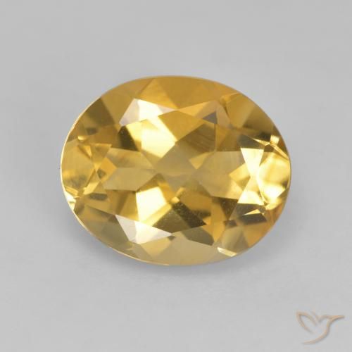 3.49ct Naturale Arancio dorato Citrino, Ovale, VVS-VS
