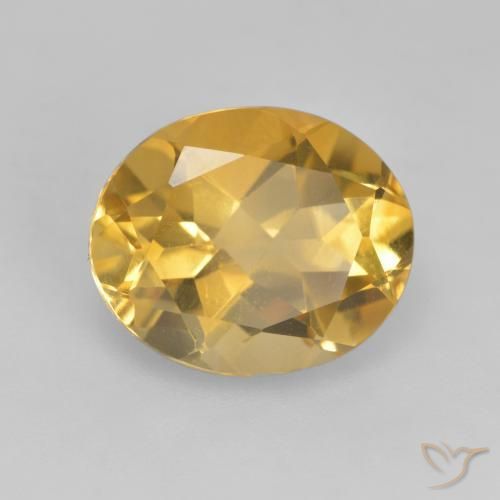 Citrino Arancio dorato naturale da 3.49 ct, Ovale, VVS-VS