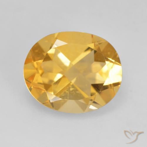 3.42ct Naturale Oro medio Citrino, Ovale, VVS-VS