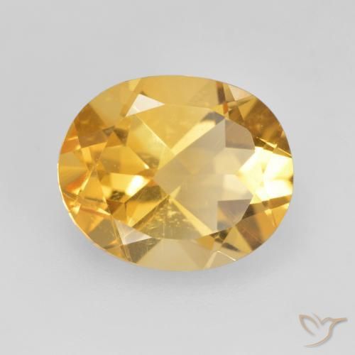 Citrino Oro medio naturale da 3.42 ct, Ovale, VVS-VS