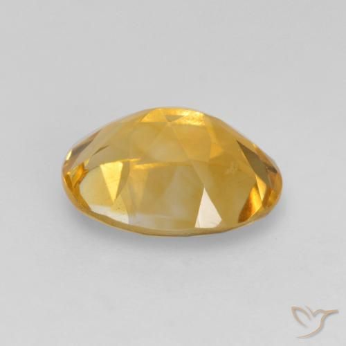 Citrino Arancio Dorato Profondo naturale da 1.61 ct, Ovale, VVS-VS