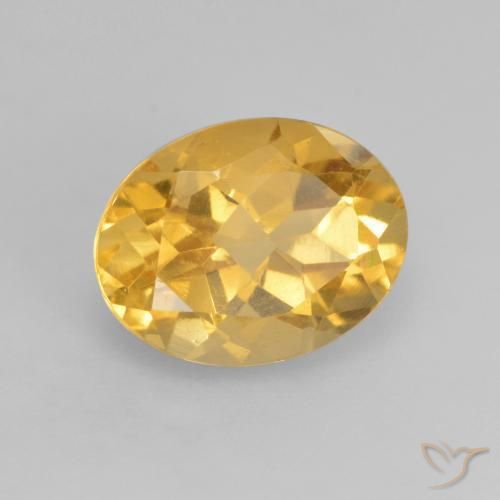 Citrino Arancio dorato naturale da 2.02 ct, Ovale, VVS-VS