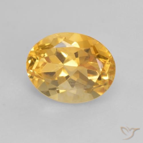 2.02ct Naturale Oro medio Citrino, Ovale, VVS-VS