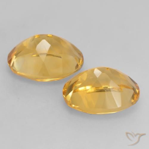 Gemme di Citrino Dorato medio-scuro naturale da 3.57 ct, Ovale, VVS-VS