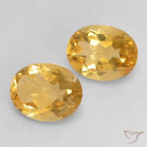 Gemme di Citrino Arancio Dorato Profondo naturale da 3.26 ct, Ovale, VVS-VS
