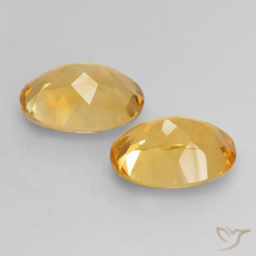 Gemme di Citrino Arancio Dorato Profondo naturale da 3.26 ct, Ovale, VVS-VS