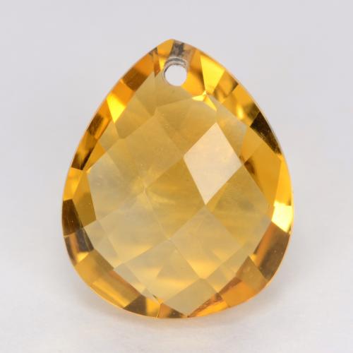 Citrino naturale dorato da 3,55 ct, taglio a pera, VVS-VS