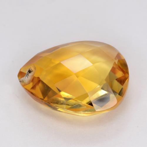 Citrino naturale dorato da 3,55 ct, taglio a pera, VVS-VS