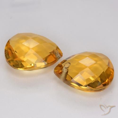 Gemme di Citrino Dorato scuro naturale da 7.21 ct, Forma a pera, VVS-VS