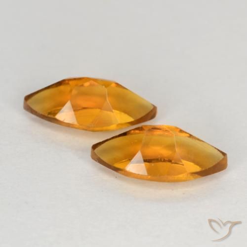 Gemme di Citrino Arancio Medio naturale da 1.05 ct, Taglio marquise, VS