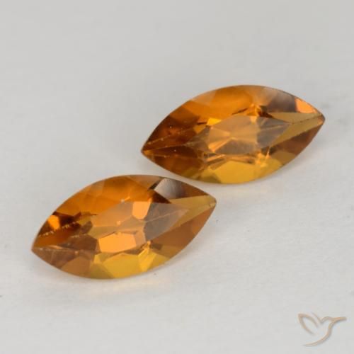 Gemme di Citrino Arancio Medio naturale da 1.06 ct, Taglio marquise, VS