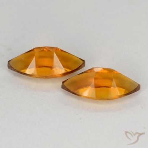 Gemme di Citrino Arancio Medio naturale da 1.06 ct, Taglio marquise, VS
