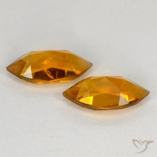 Gemme di Citrino Marrone arancio naturale da 1.05 ct, Taglio marquise, VS
