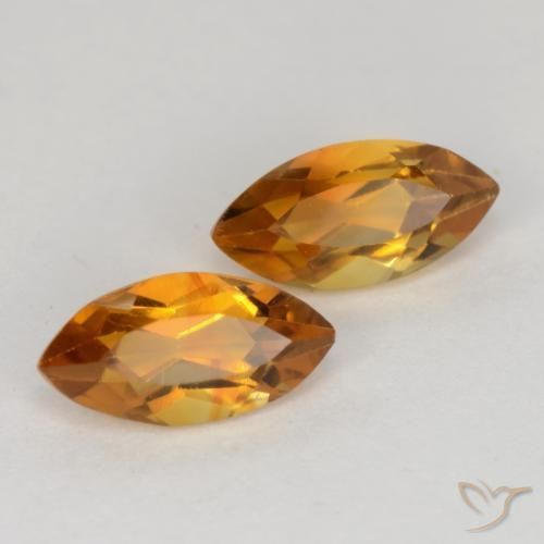 Gemme di Citrino Arancio Medio naturale da 1.19 ct, Taglio marquise, VS