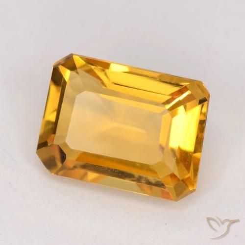 Citrino Arancio-Oro naturale da 1.32 ct, Ottagonale / Taglio smeraldo, VVS-VS