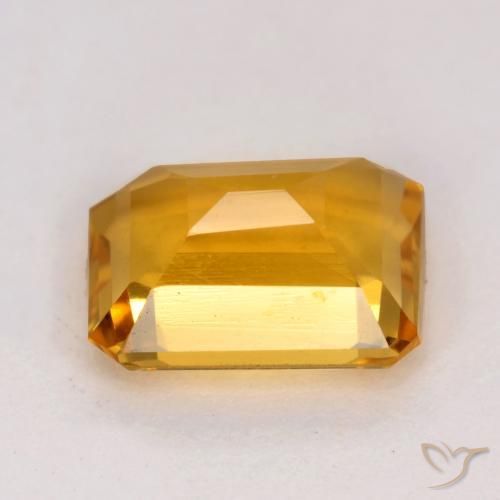 Citrino Arancio-Oro naturale da 1.32 ct, Ottagonale / Taglio smeraldo, VVS-VS
