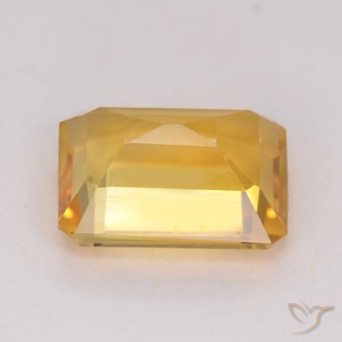 Citrino Arancio dorato naturale da 1.54 ct, Ottagonale / Taglio smeraldo, VVS-VS