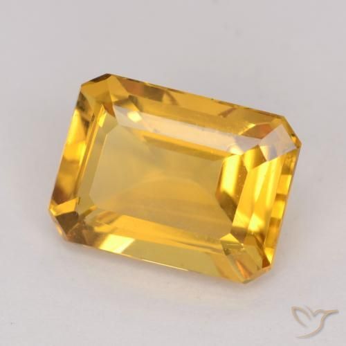 Citrino Arancio-Oro naturale da 1.49 ct, Ottagonale / Taglio smeraldo, VVS-VS