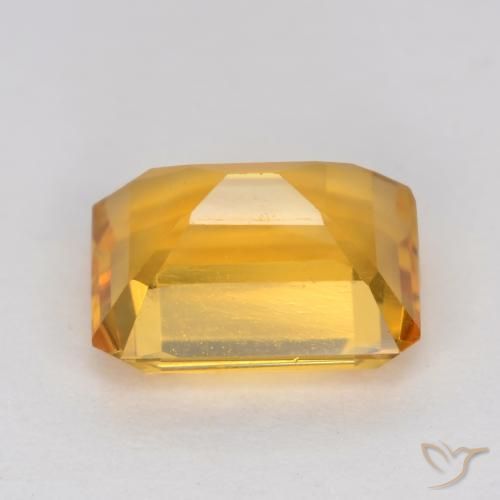 Citrino Dorato scuro naturale da 1.44 ct, Ottagonale / Taglio smeraldo, VVS-VS
