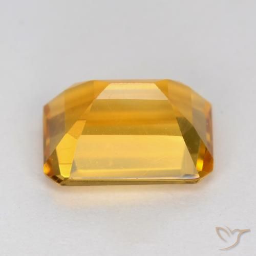 Citrino Arancio-Oro naturale da 1.37 ct, Ottagonale / Taglio smeraldo, VVS-VS