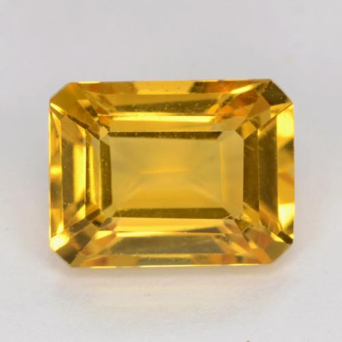 Citrino Dorato naturale da 1.65 ct, Taglio smeraldo, VVS-VS