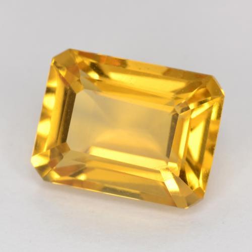 Citrino Dorato naturale da 1.65 ct, Taglio smeraldo, VVS-VS