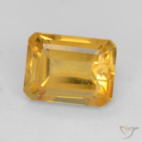 Citrino Arancio-Oro naturale da 1.57 ct, Ottagonale / Taglio smeraldo, VVS-VS