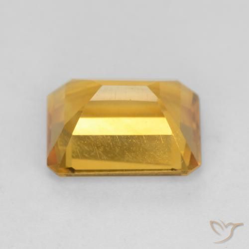 Citrino Arancio-Oro naturale da 1.57 ct, Ottagonale / Taglio smeraldo, VVS-VS