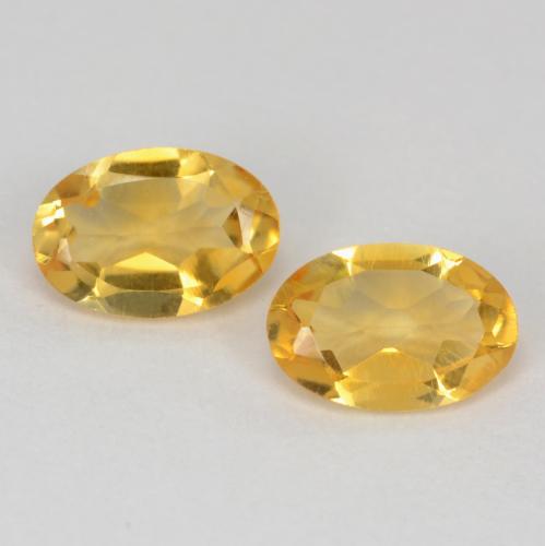 Citrino naturale dorato da 0,77 ct, taglio ovale, VS